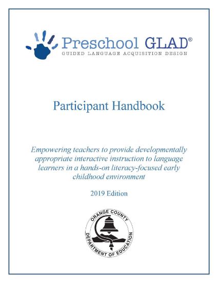 Picture of Project GLAD® NTC Preschool Handbook