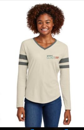 Picture of Project GLAD®  Long Sleeve V-Neck T-shirt