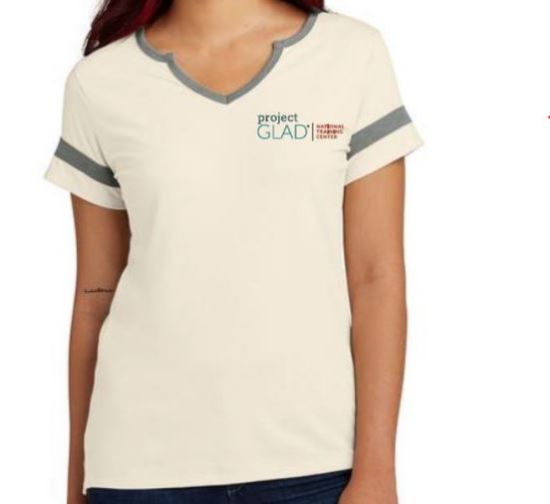 Picture of Project GLAD®  Short Sleeve V-Neck T-shirt/Medium